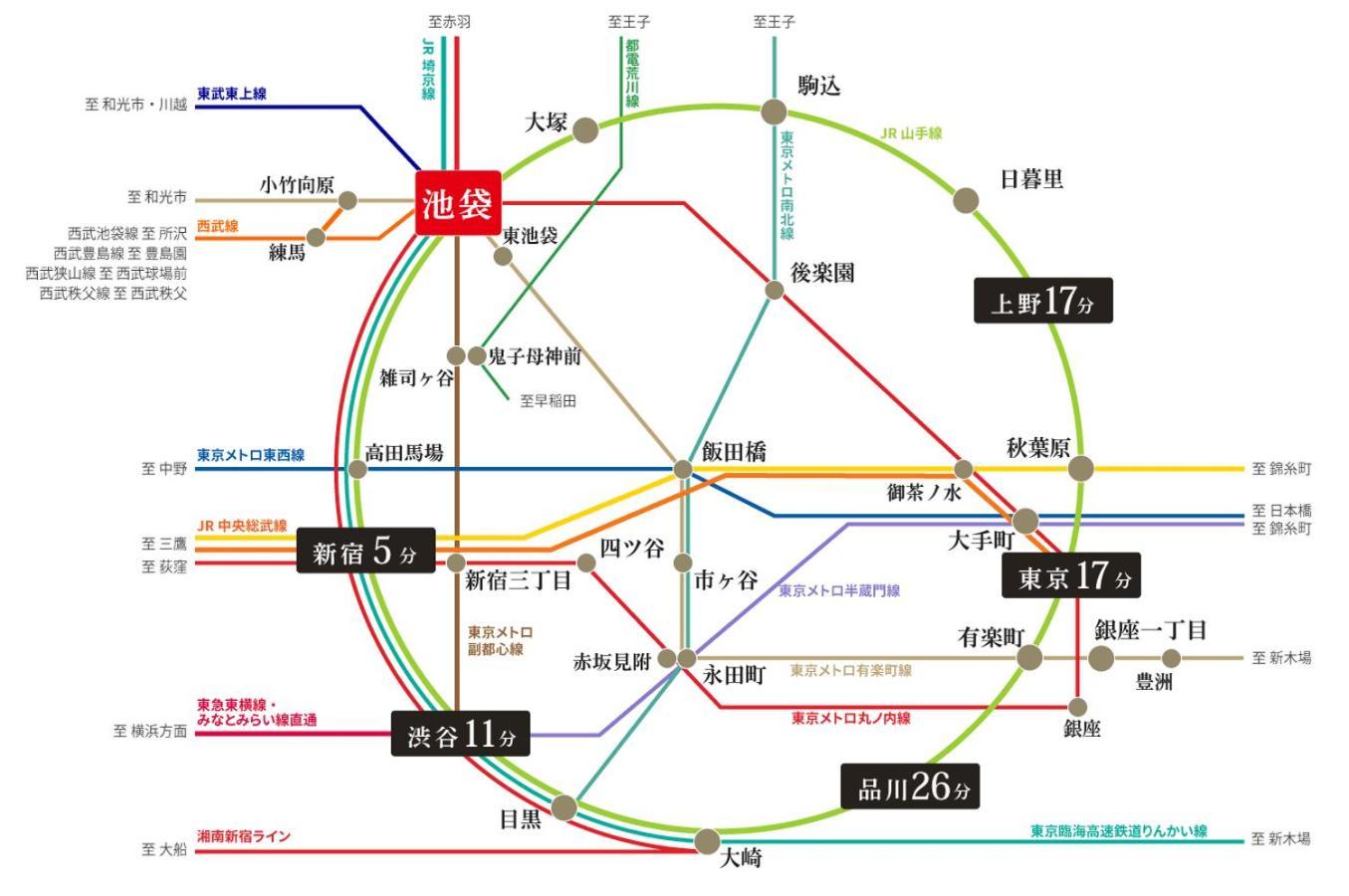 Апартаменты Tokiwa 10 Building 6Min Walk From Ikebukuro Station Direct Access To The Airport Токио Экстерьер фото